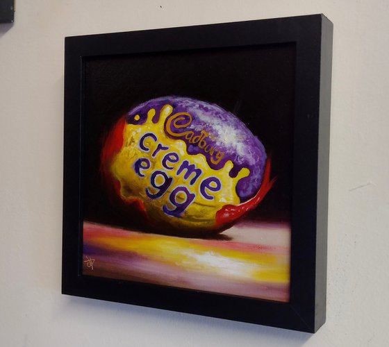 Cadbury chocolate Creme egg still life