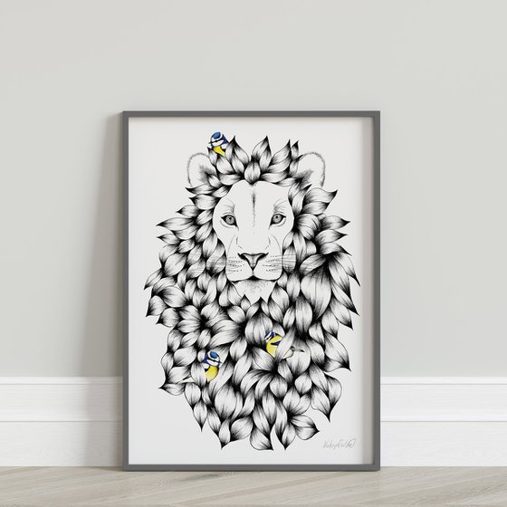 King of The Jungle - Lion print