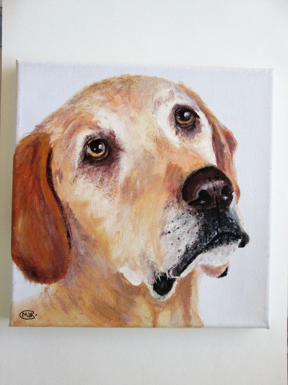 Puppy Dog Dog Painting Acrylic On Canvas Artfinder