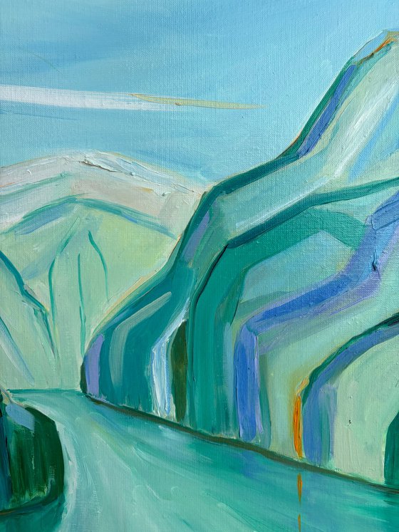 Spring fjord