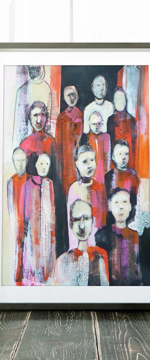 Study of a crowd #7 by Carolynne Coulson