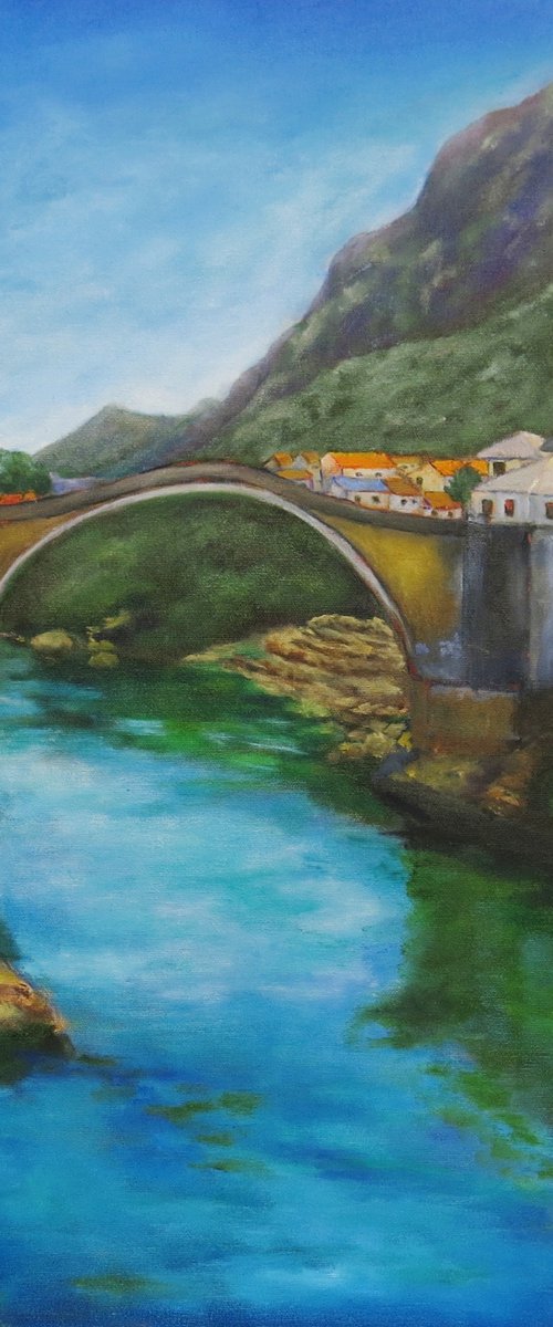 The Mostar Bridge, Bosnia by Maureen Greenwood