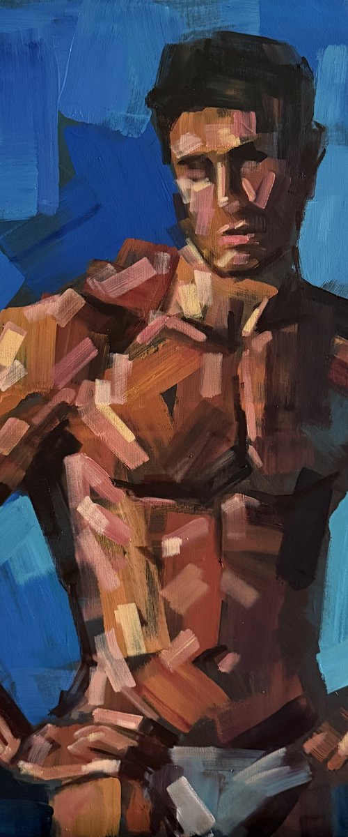 Abstract nude man by Emmanouil Nanouris