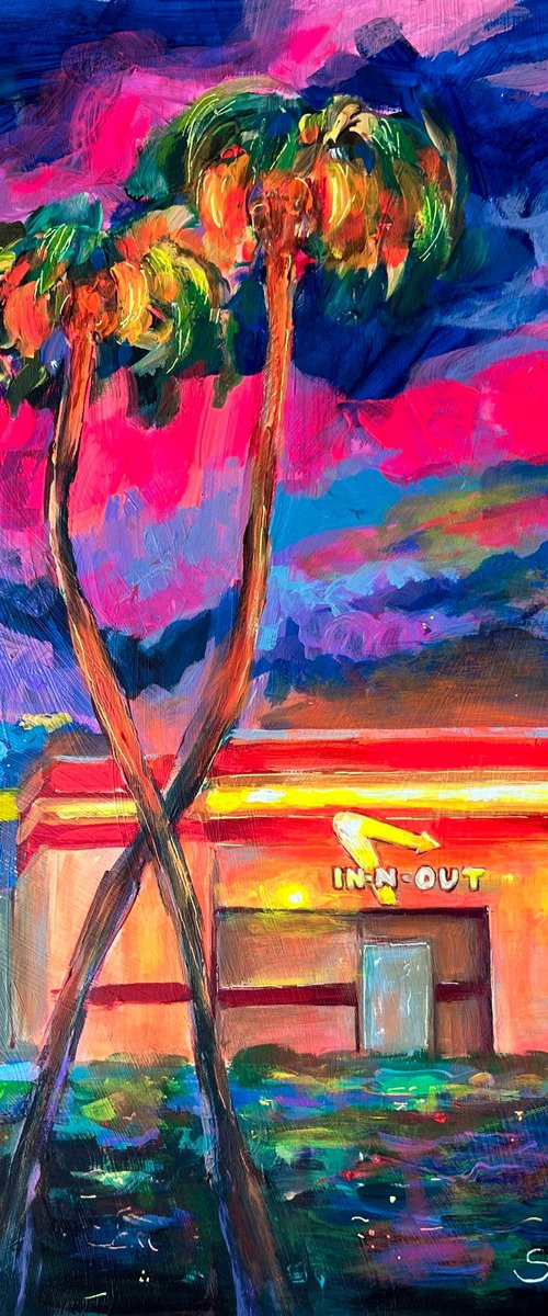 Los Angeles Cityscape. In-N-Out by Victoria Sukhasyan
