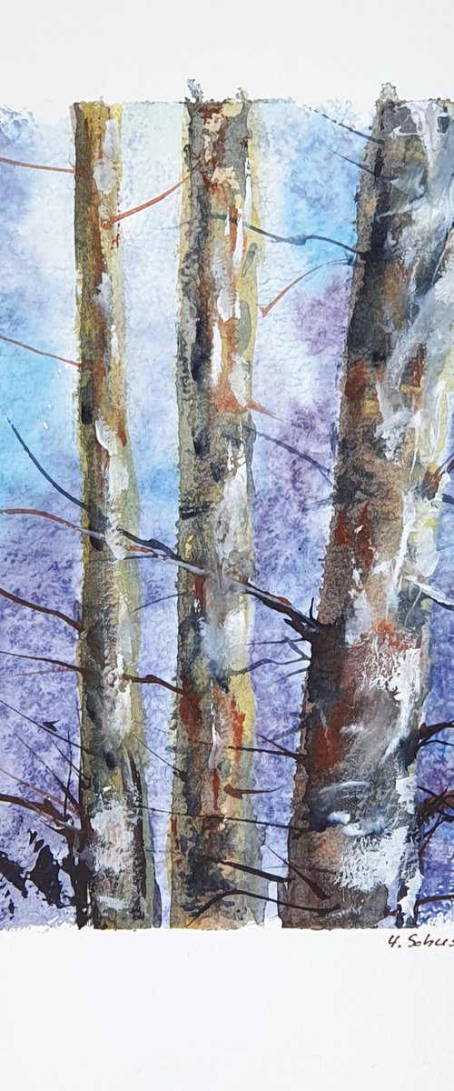 15/20 ORIGINAL WATERCOLOR p... by Yulia Schuster