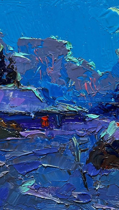 Moonlit winter night by Kalenyuk Alex