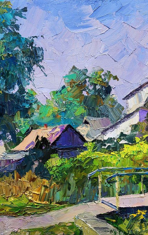 Over the Bridge in the Forest by Boris Serdyuk