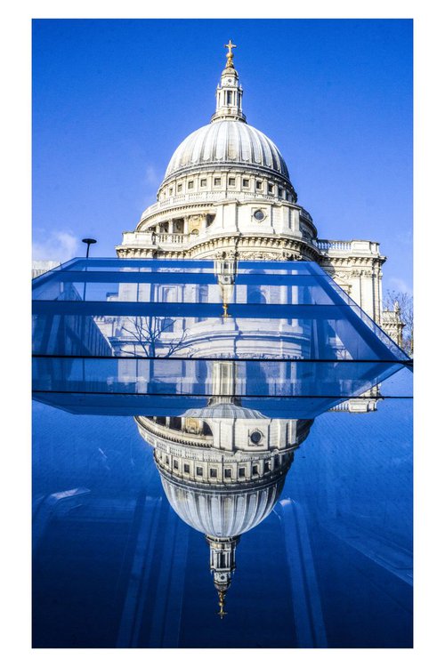 St Paul's :Thames ident  ( LIMITED EDITION 1/50) 12"x8"with a white boarder by Laura Fitzpatrick