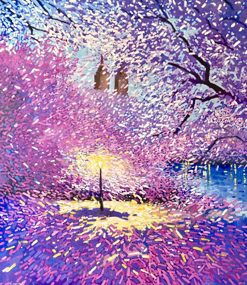 Blossom park in New York by Volodymyr Smoliak