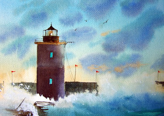 It was a stormy day