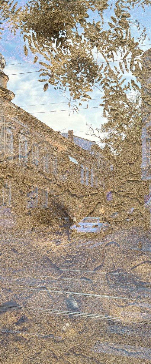 Collage Night Cityscape&Sand by Yuliia Sharapova