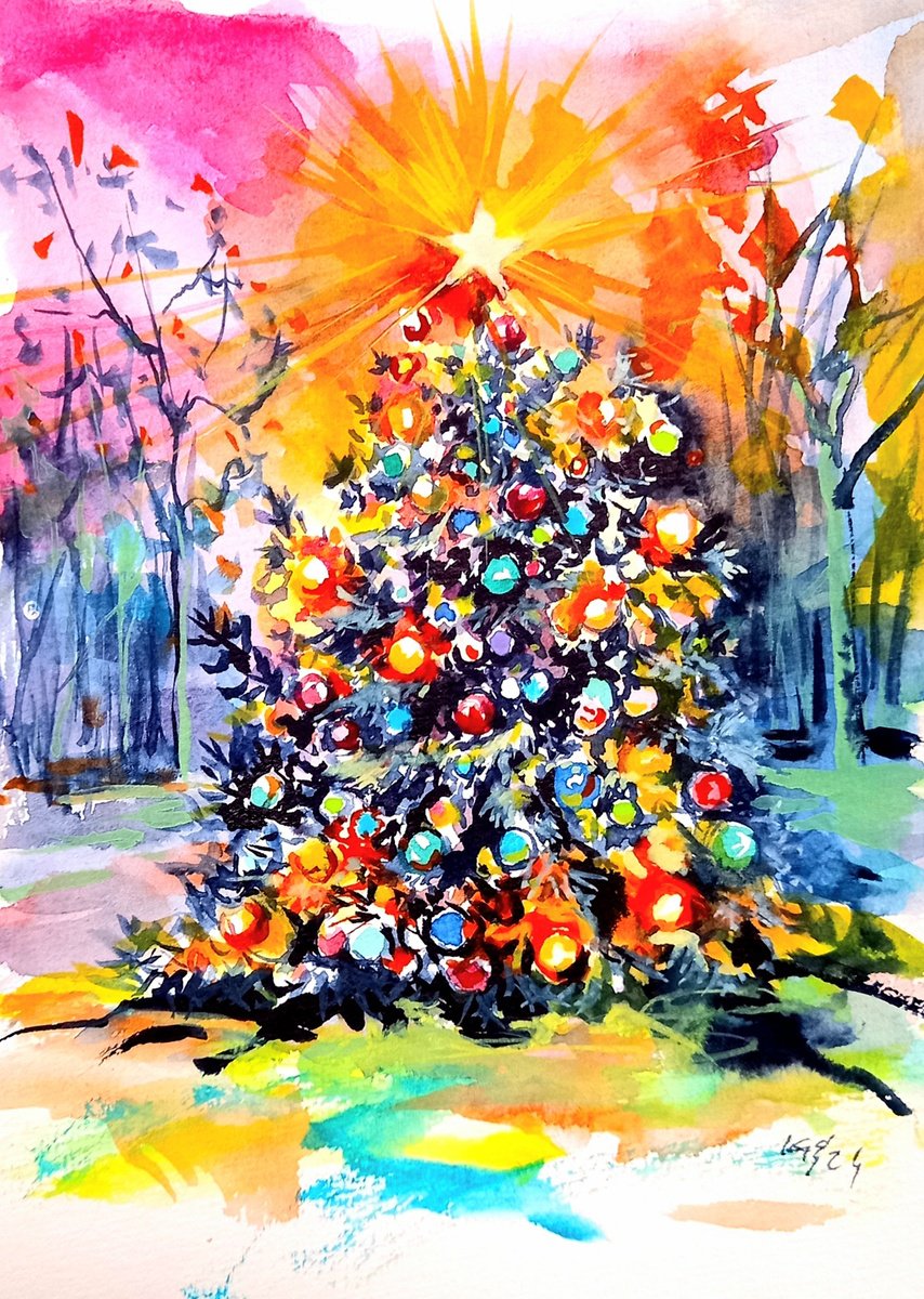 Christmas tree by Kovacs Anna Brigitta