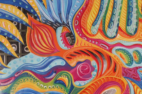 COLOR ORGASM 140x140cm