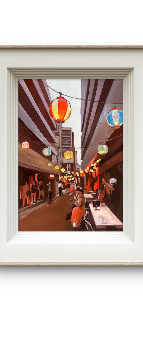 Night festival. Summer. Japan by Guzel Min