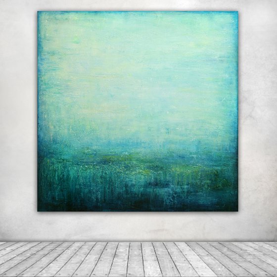Abstract Turquoise Landscape VI