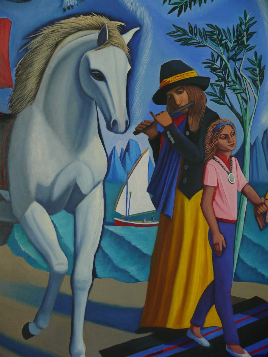 Landscape Oil Painting By Paul Rossi, 40 X 40", Carmen, Original Artwork