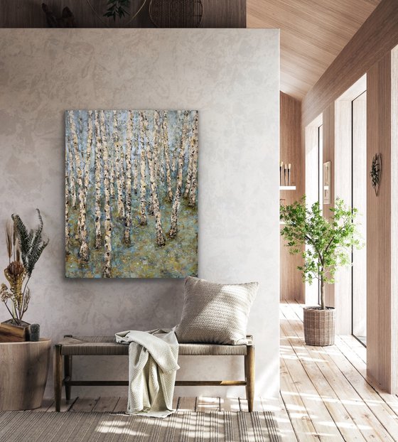 Birch forest