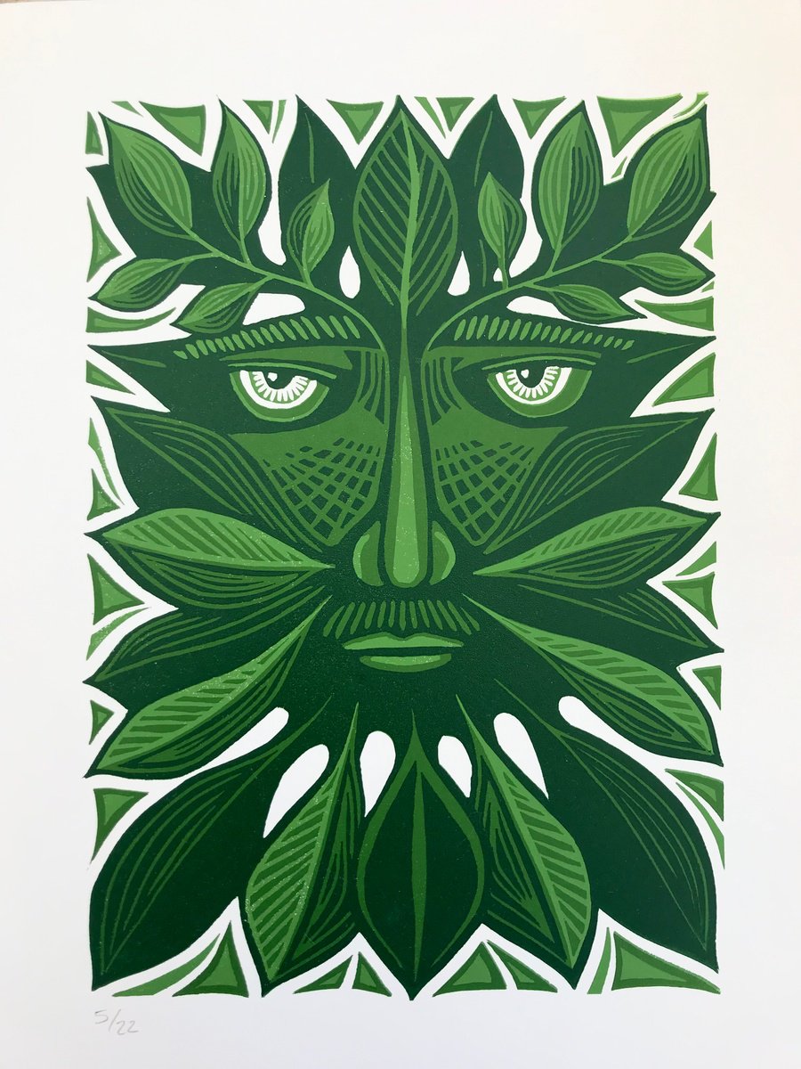 Green Man; Keeper of the trees by Gerry Coles