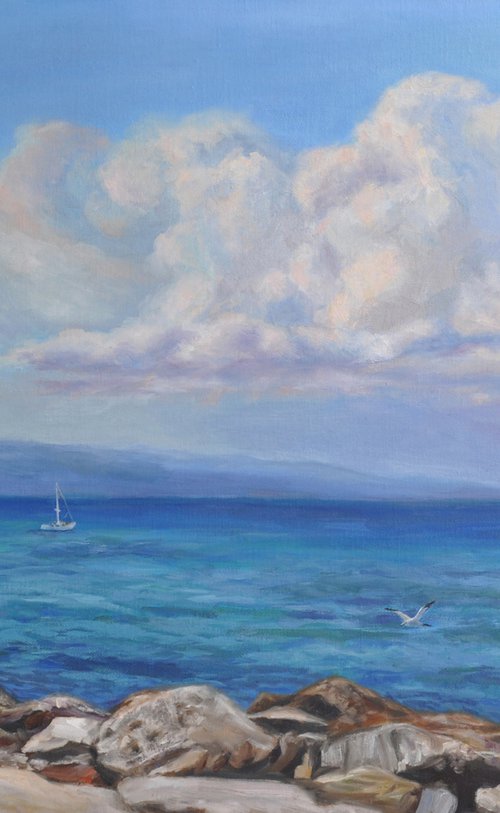 Quiet seaside, whisper of the sea by Marina Petukhova