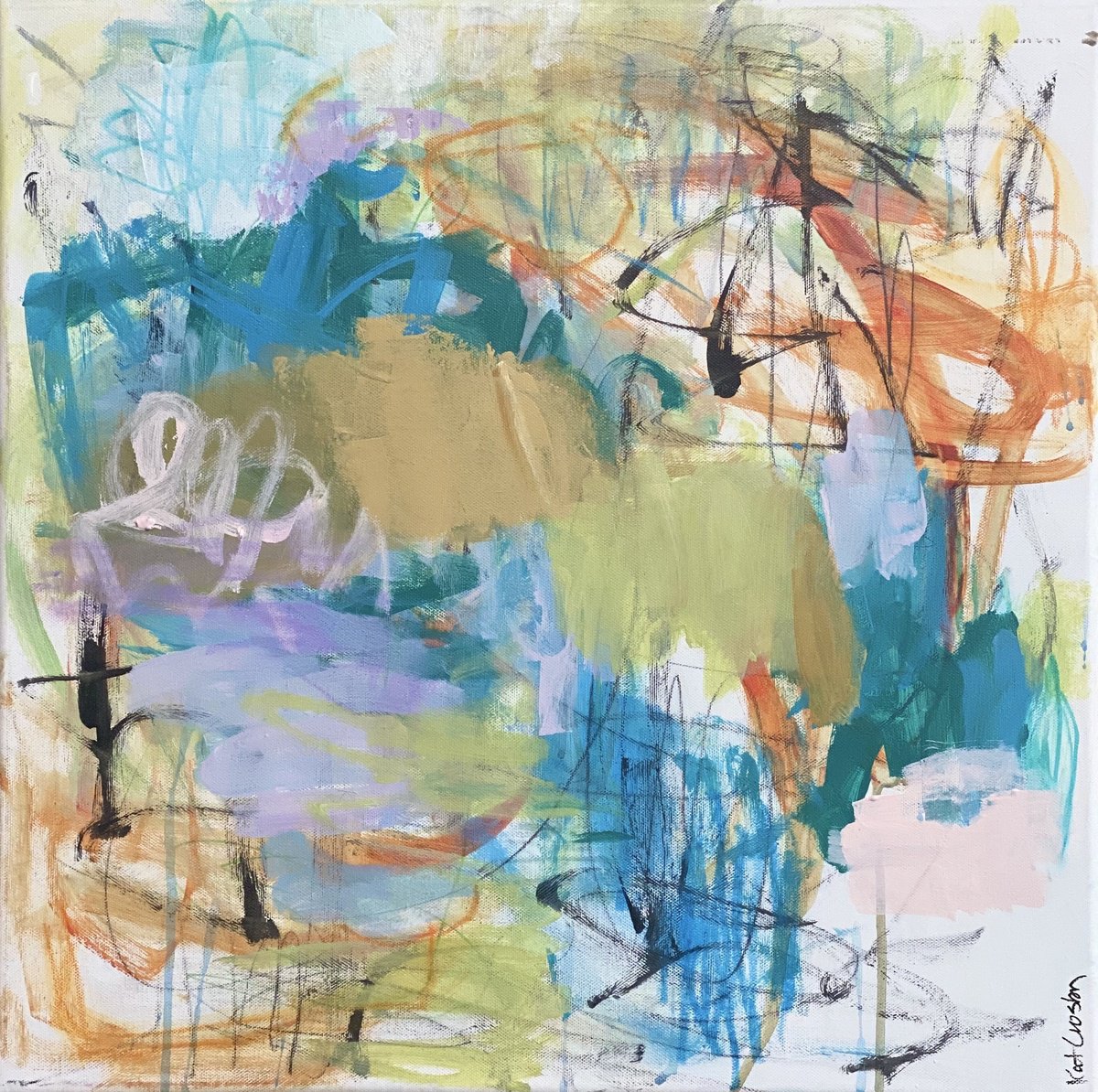 Kicking Up Sand By Kat Crosby, 20 X 20, Artwork For Sale On Artfinder