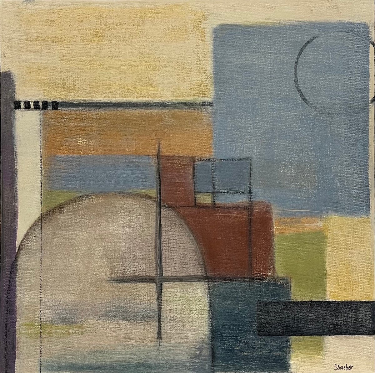 Mission Line By Shellie Garber, 20 X 20, Artwork For Sale On Artfinder