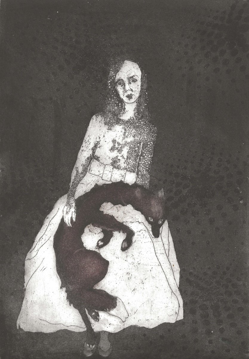 Surrealistic Animal Etchings & Engravings By Jane Daniell, 9 X 13, Conjuration, Original Artwork