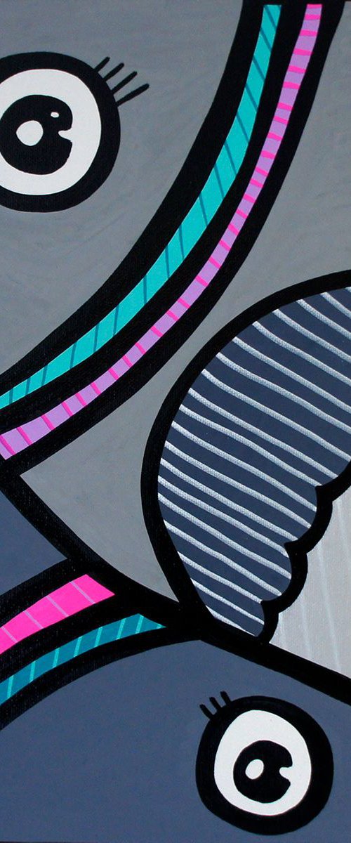 Two Pigeons by Kev Munday