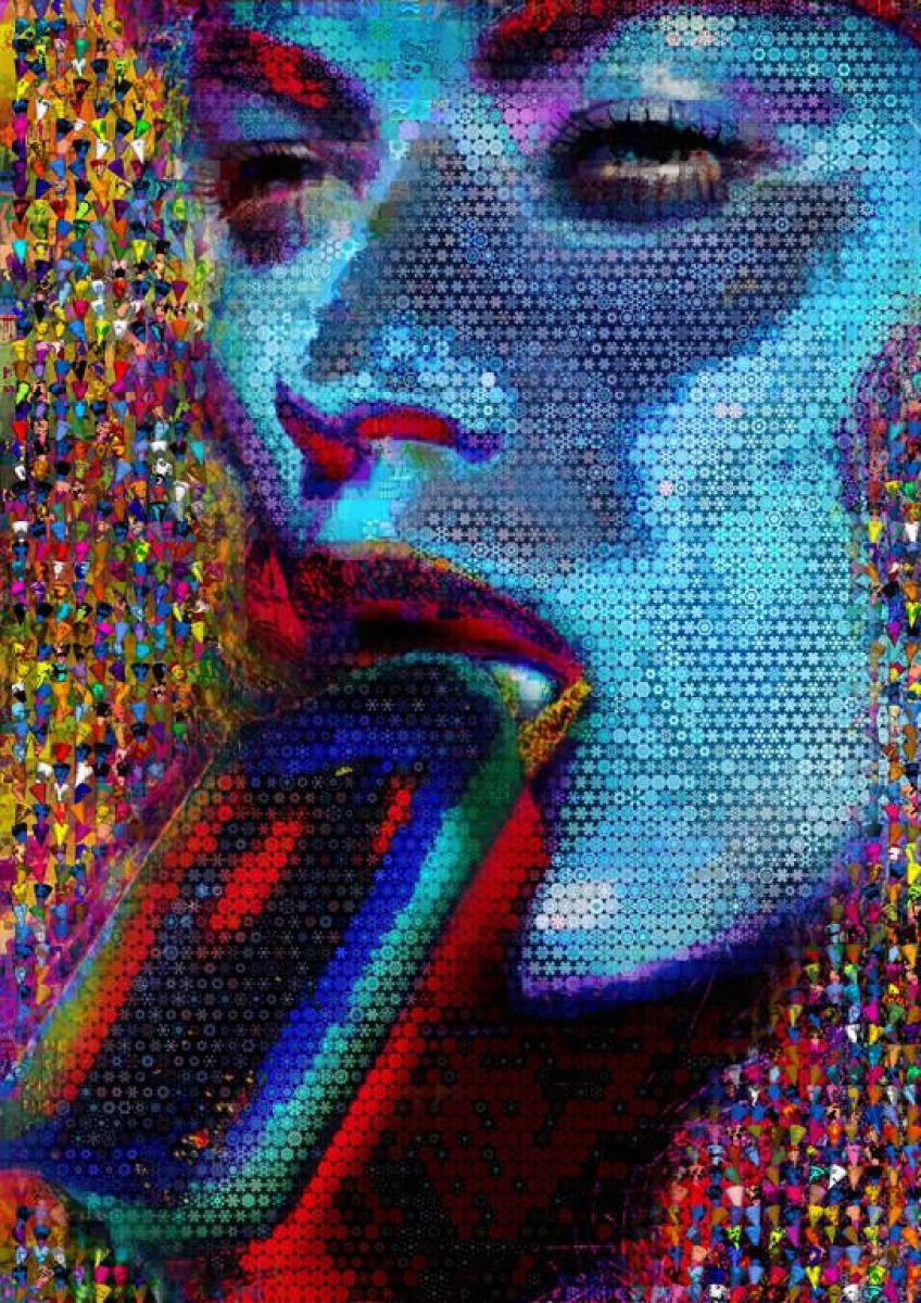 Portrait Painting By John Lijo Bluefish, 50 X 70, I