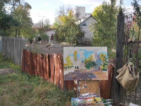 Yard with Chickens