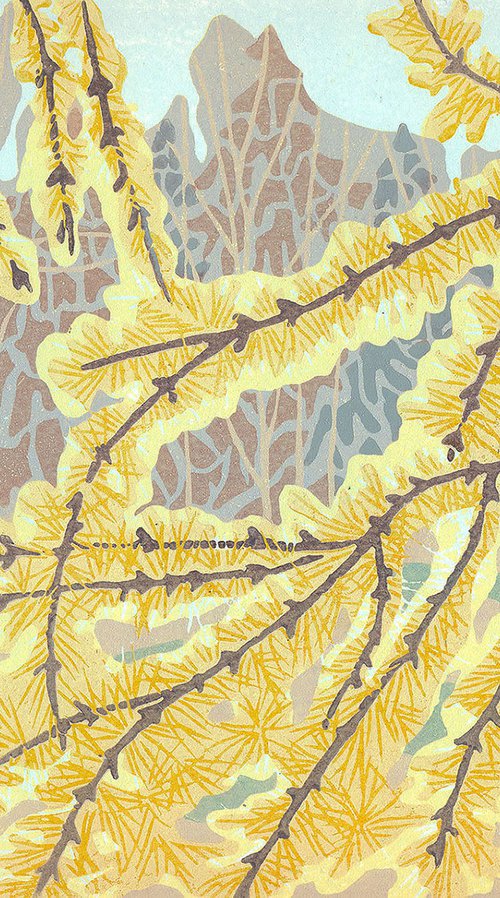 In the Gold of the Larches by Kate Goetz