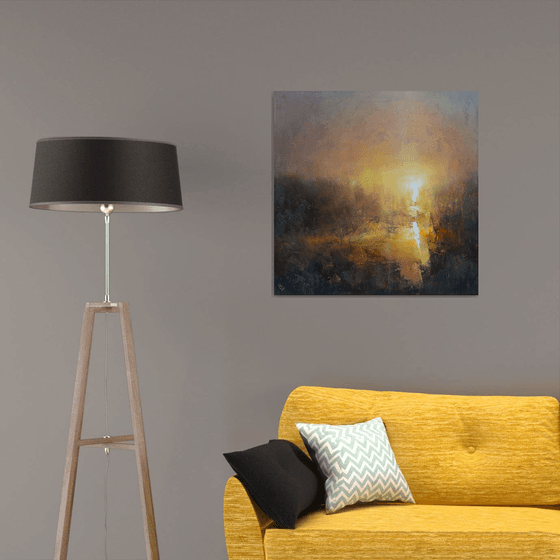 " Hazy Sunrise " SPECIAL PRICE / W 80 x H 80 cm