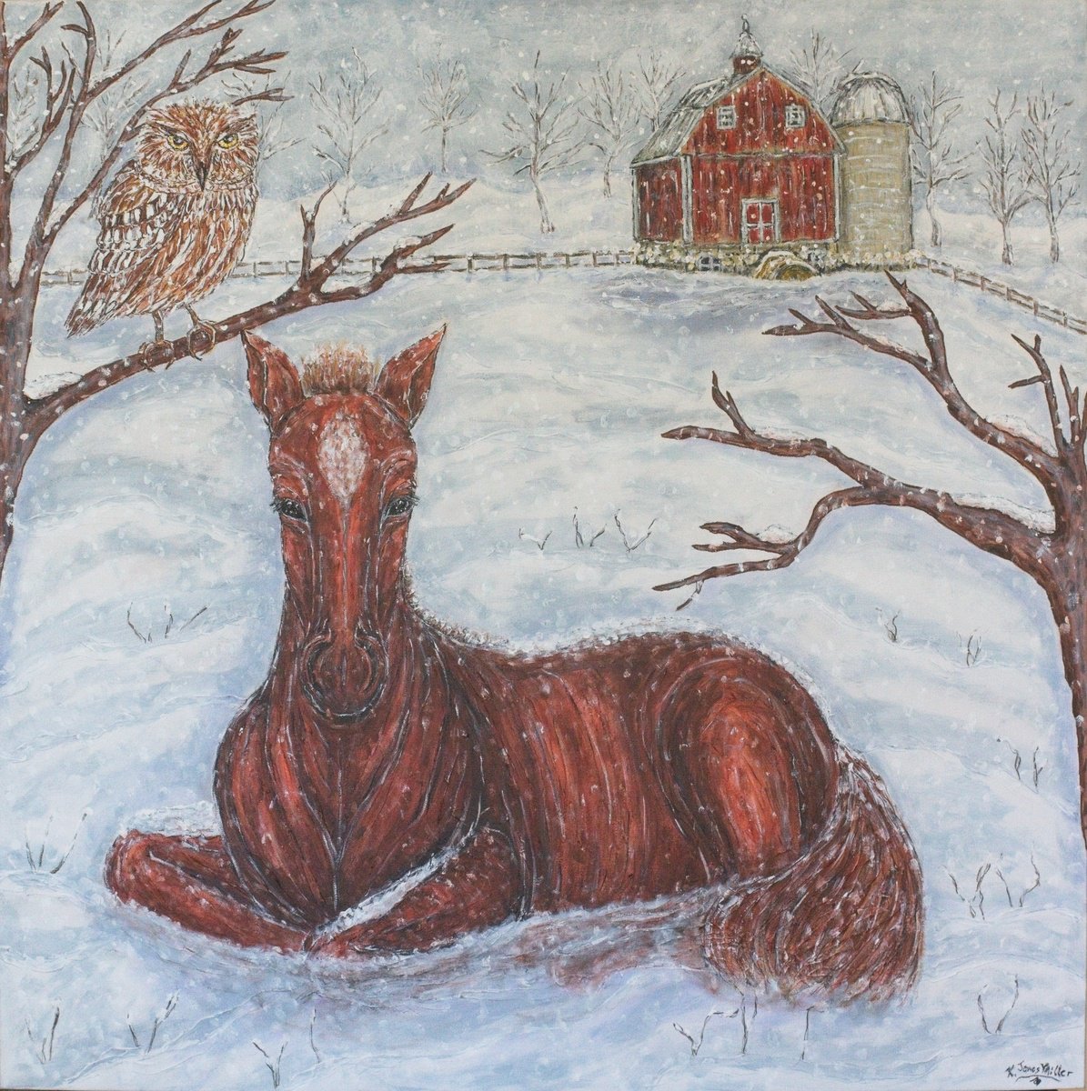 All Is Calm By Kim Jones Miller, 36 X 36, Artwork For Sale On Artfinder