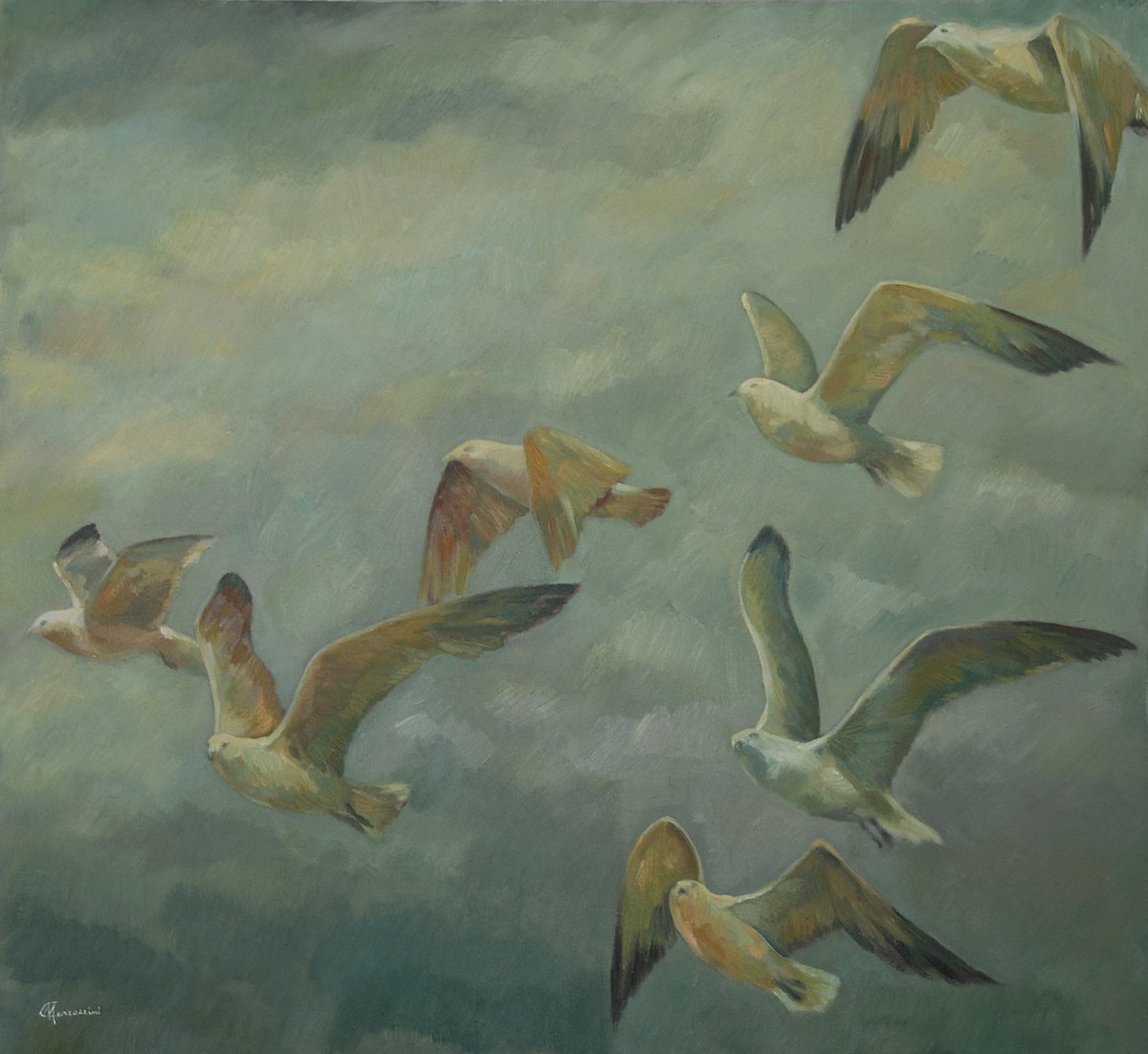 Illustrative Oil Painting , Vento Dell