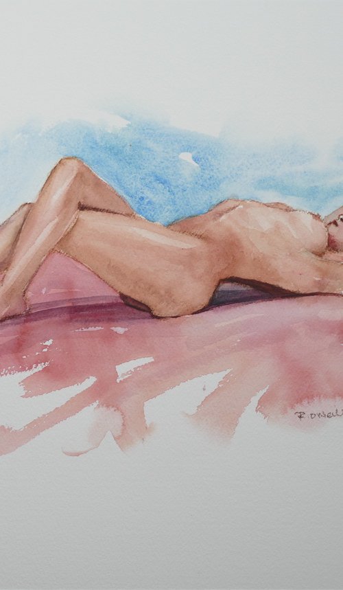 reclining female nude by Rory O’Neill