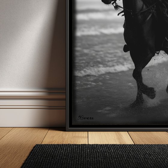 Lady and horse B0805L