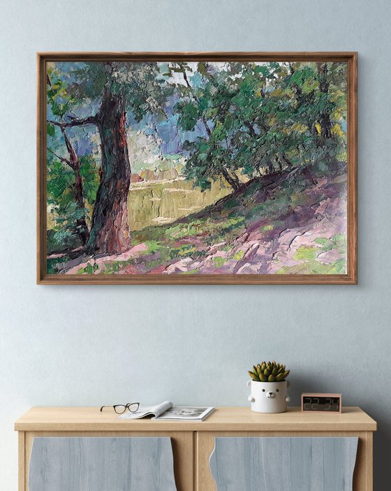 Shore in the forest
