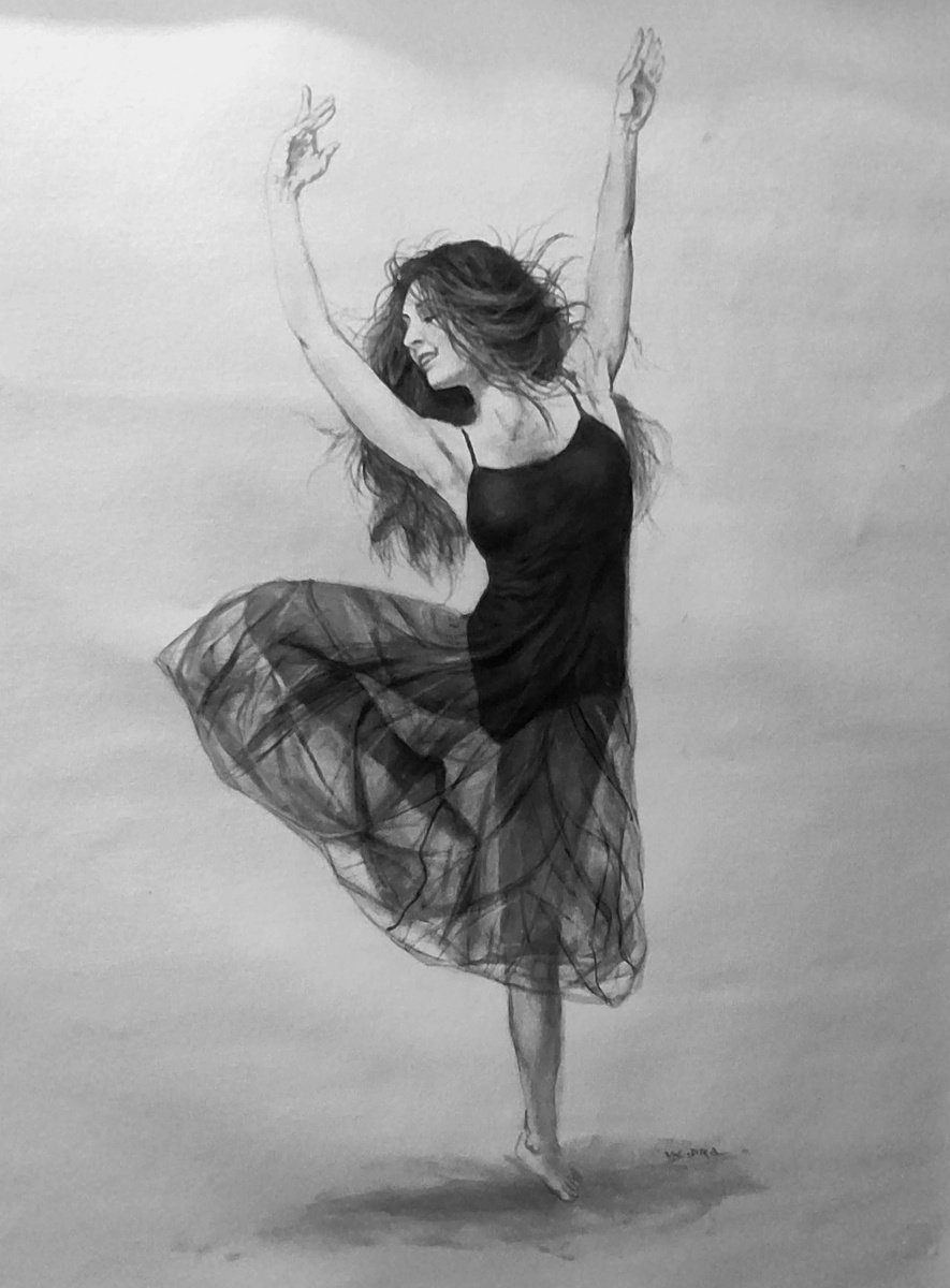 Girl dancing by Vishalandra Dakur