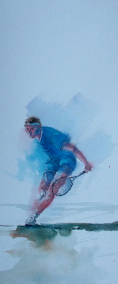 tennis player 2 by Giorgio Gosti