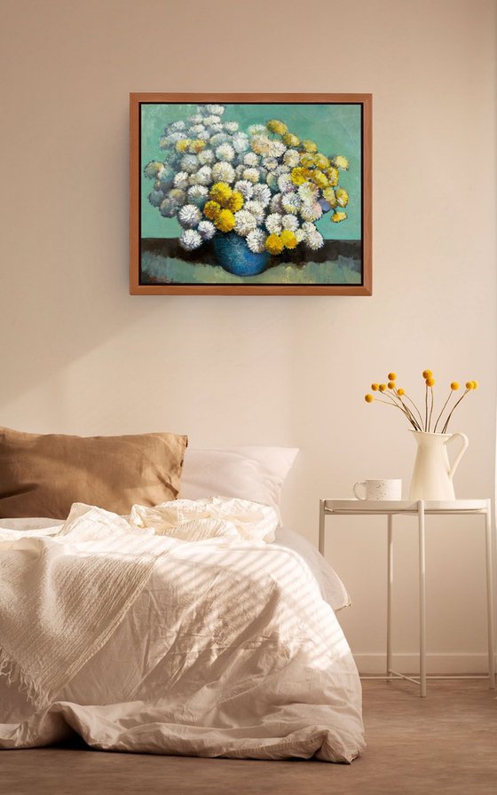 Chrysanthemums in Bloom