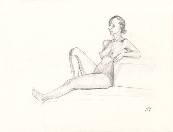 Sketch of Human body. Woman.71