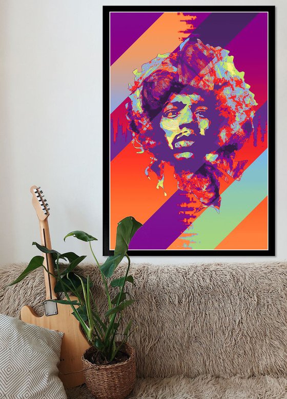 Jimi Hendrix - Modern Poster 1 Stylised Art