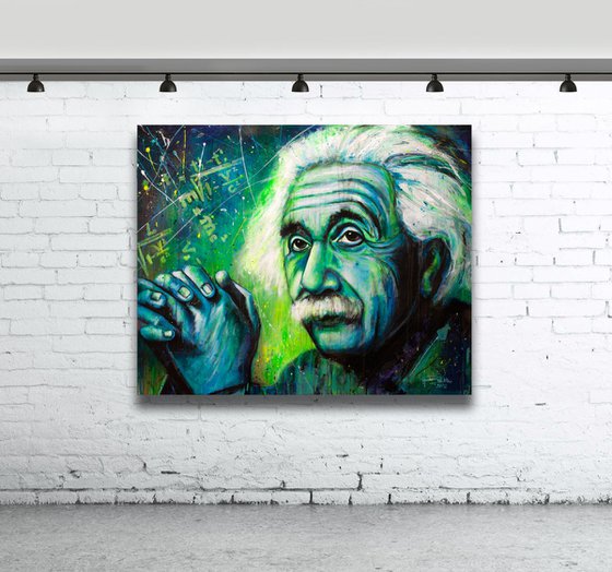Albert Einstein - Portrait  UV