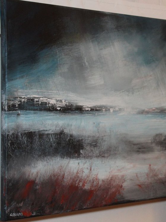 Dark City - large abstract landscape