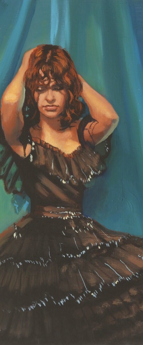 Black Lace Dress by Peter Orrock