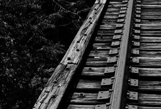 Railway Bridge, North Carolina, USA.