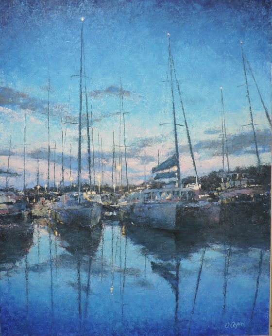 Evening in the marina