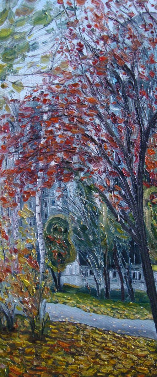 Red autumn by Olga Knezevic