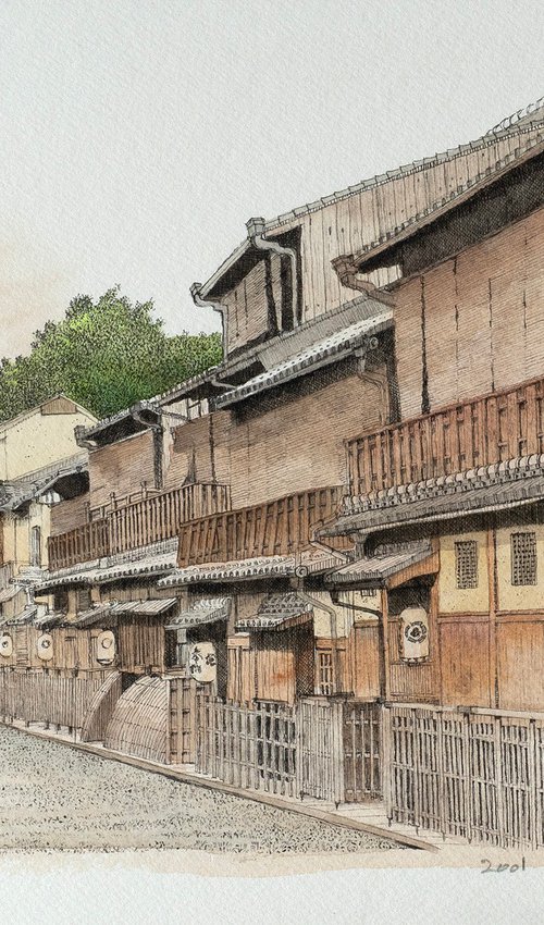 Hanamikoji Street in Gion, Kyoto by Masato Watanabe