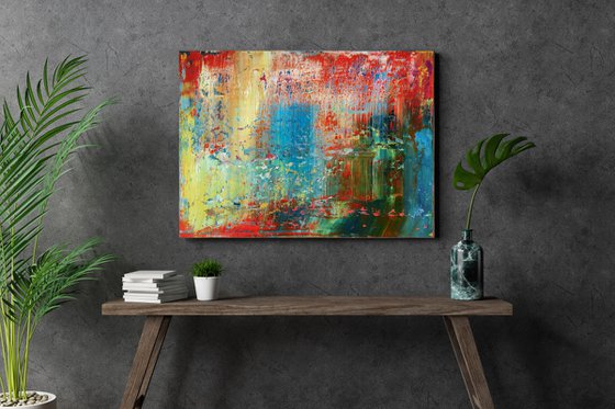 60x45 cm | 23.5 x 17.5″ Abstract Oil Painting Original Canvas Art