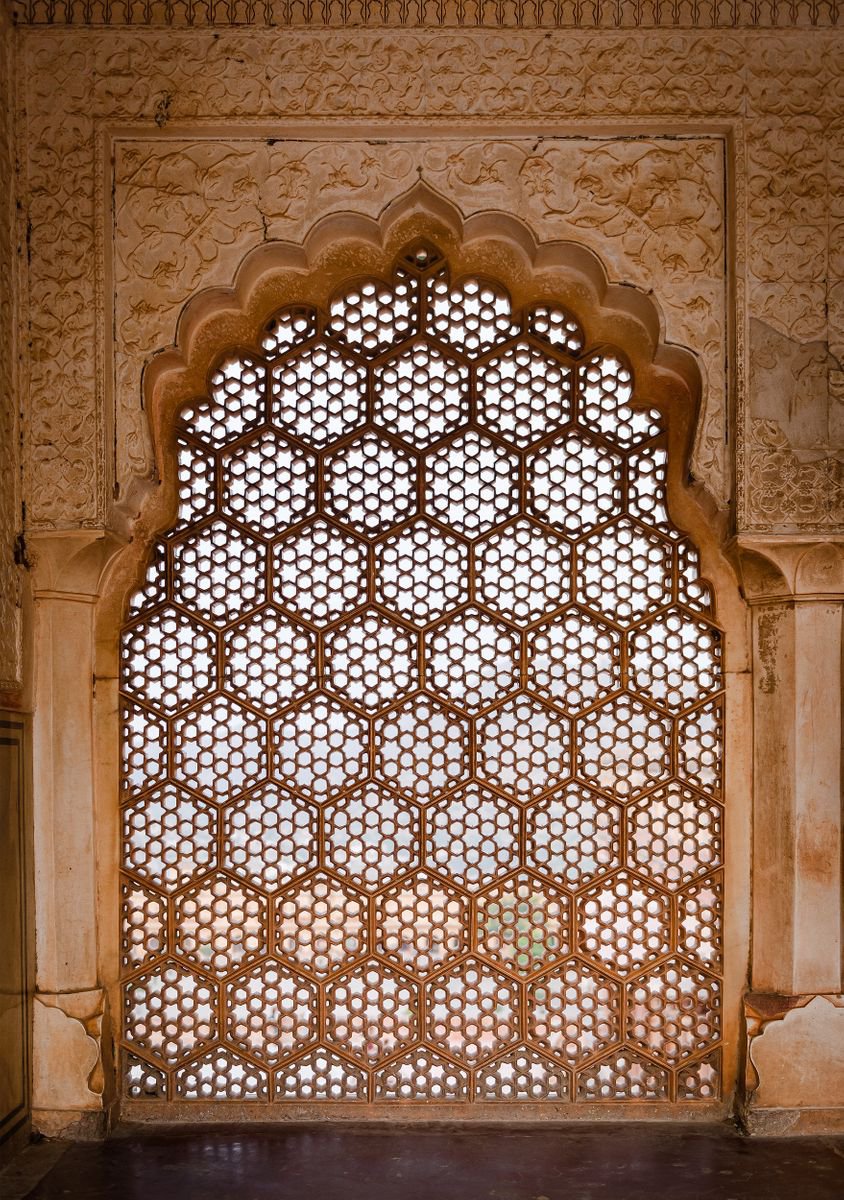 Photorealistic Cityscapes Photograph By Tom Hanslien, 33 X 47", Amer Fort, Jaipur Iv, Original Artwork